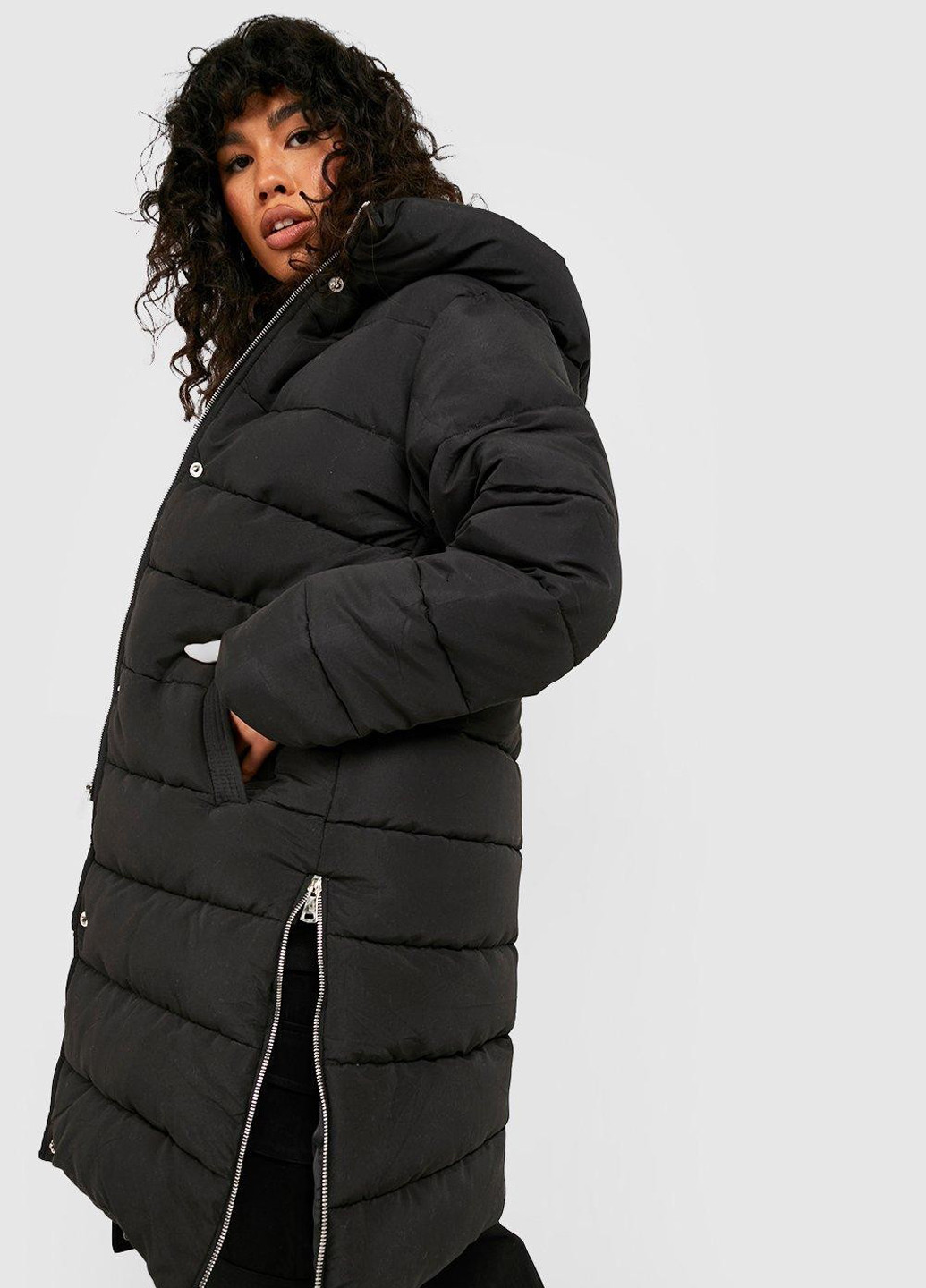 Черная демисезонная куртка Boohoo