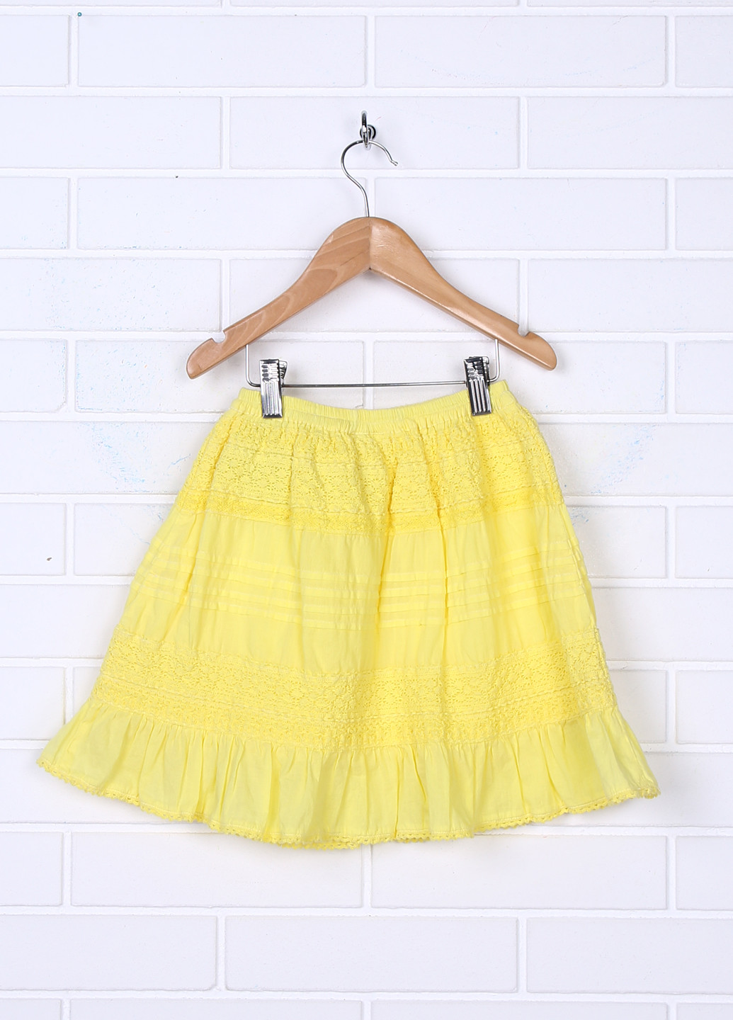 Желтая кэжуал юбка From The World мини