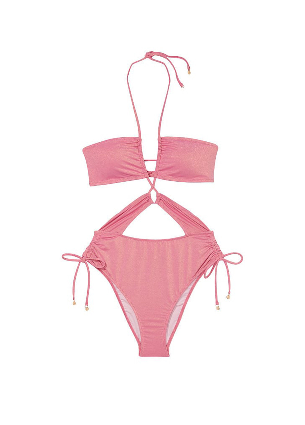 Розовый летний купальник монокини, слитный Victoria's Secret