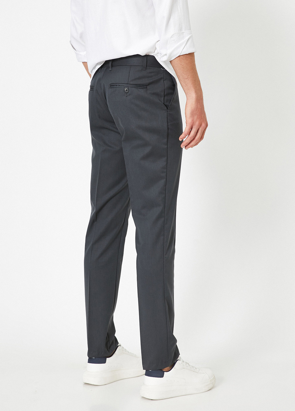 Темно-серые кэжуал демисезонные классические брюки KOTON