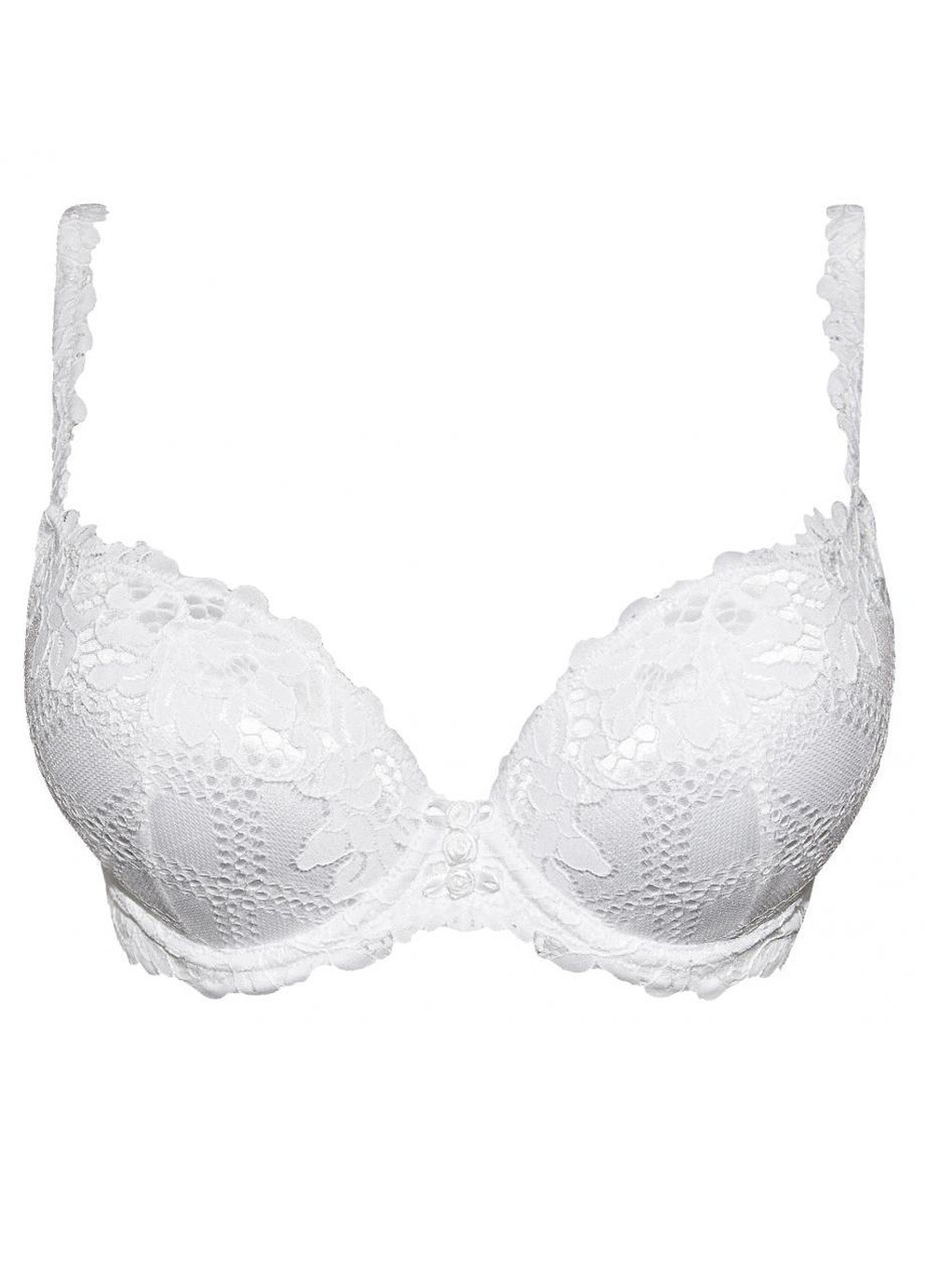 Белый бюстгальтер push-up +2 v.i.p.a. daniella 1759 V.I.P.A. с косточками полиамид