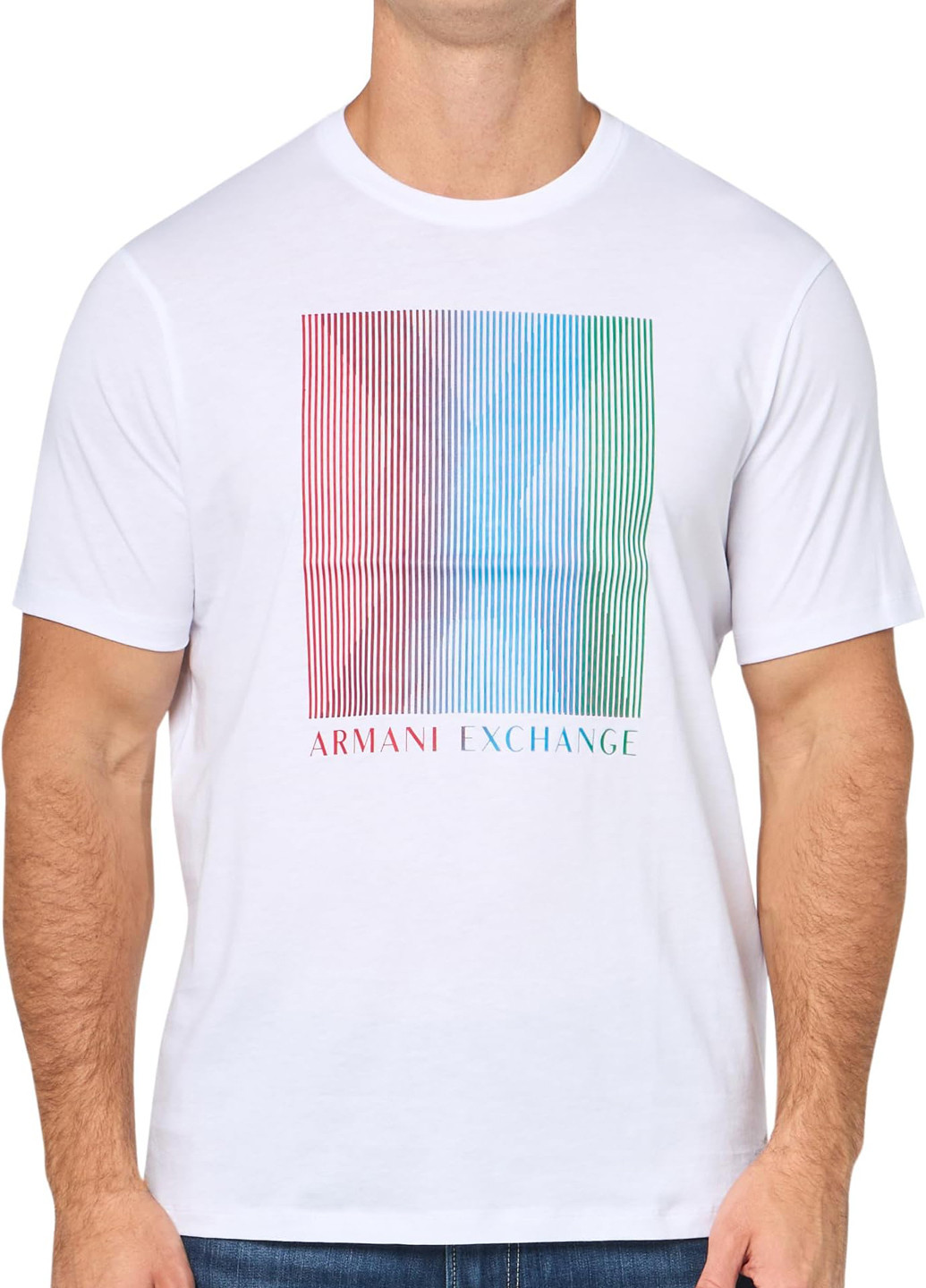 Біла футболка Armani Exchange