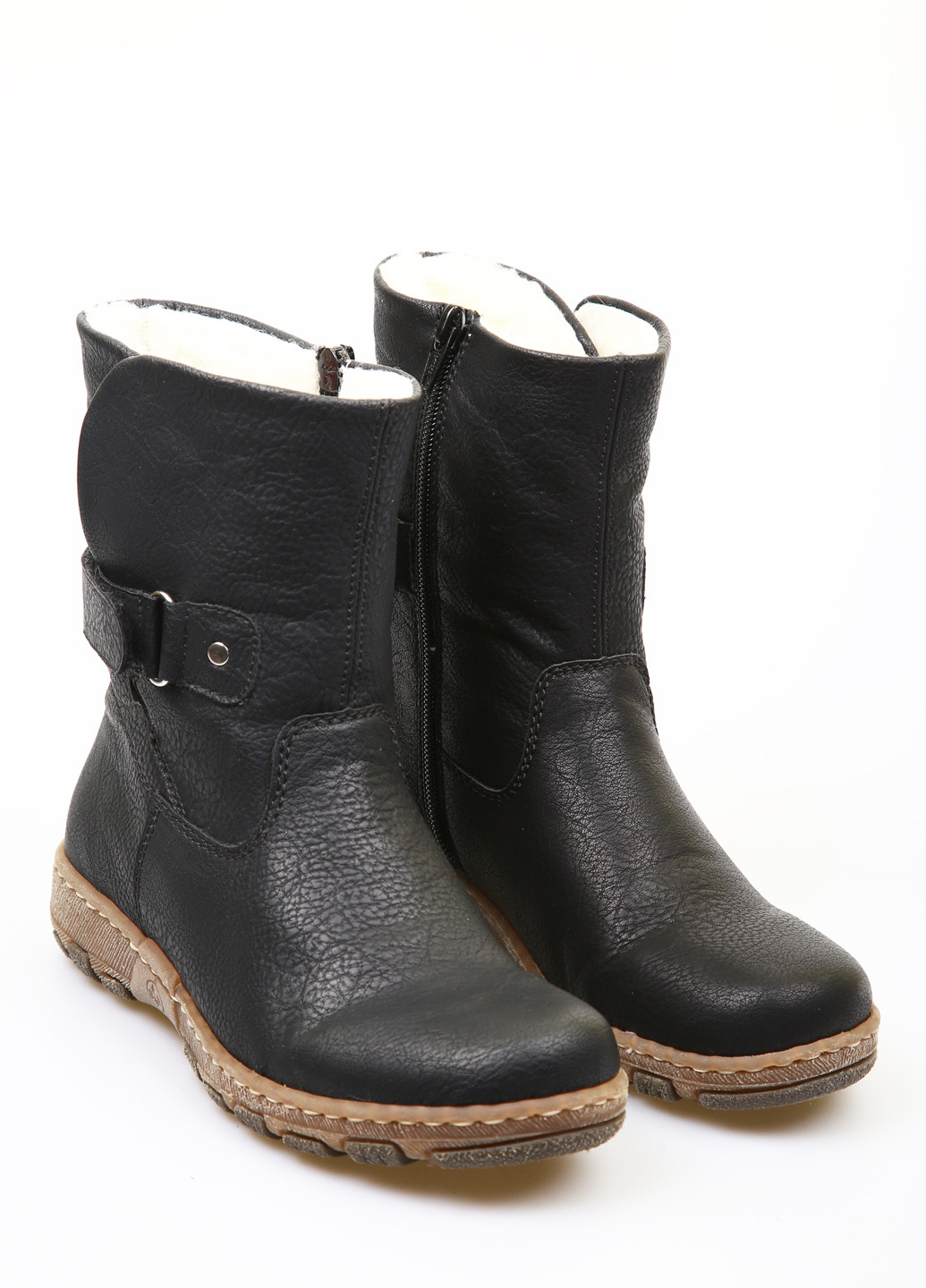 Черные осенние полусапоги Rieker