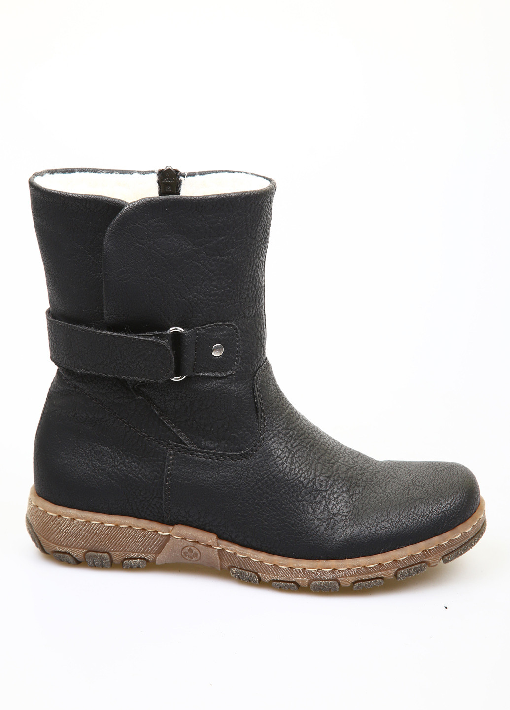 Черные осенние полусапоги Rieker