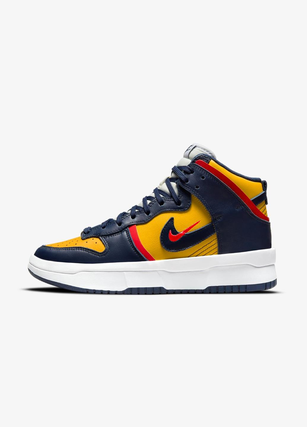Кроссовки DH3718-701 Nike DUNK HIGH UP комбинированные демисезоны (317226085)