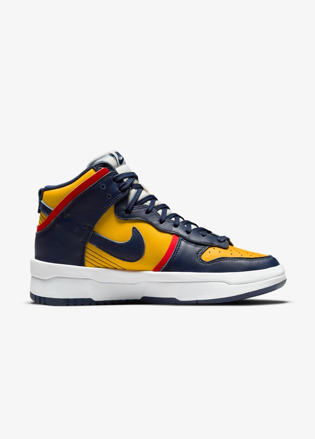 Кроссовки DH3718-701 Nike DUNK HIGH UP комбинированные демисезоны (317226085)