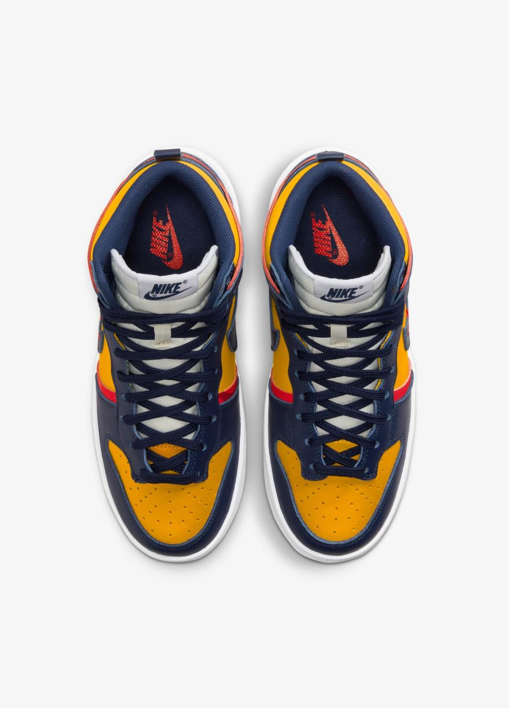 Кроссовки DH3718-701 Nike DUNK HIGH UP комбинированные демисезоны (317226085)