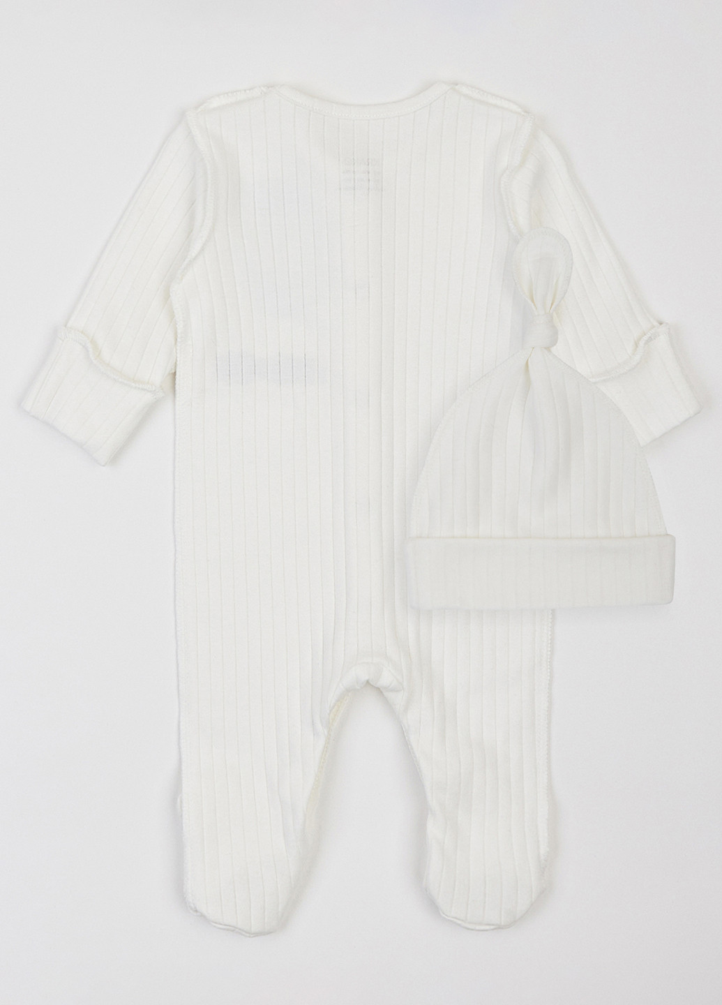 Молочний демісезонний комплект (чоловічок, шапка) KRAKO