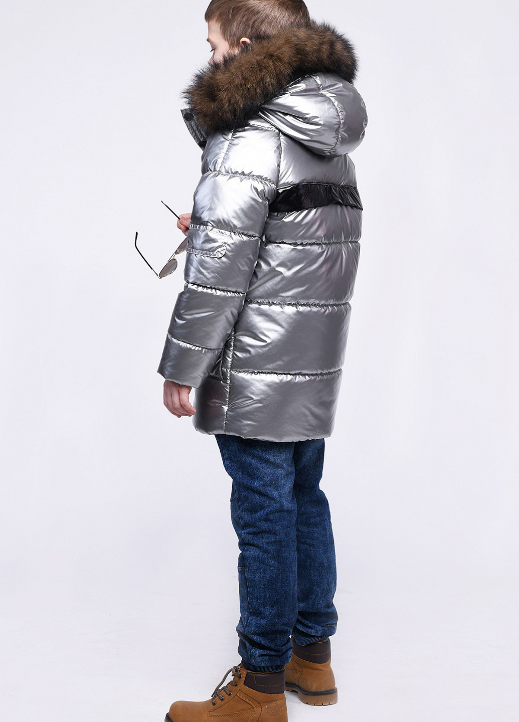 Срібляста зимня куртка X-Woyz
