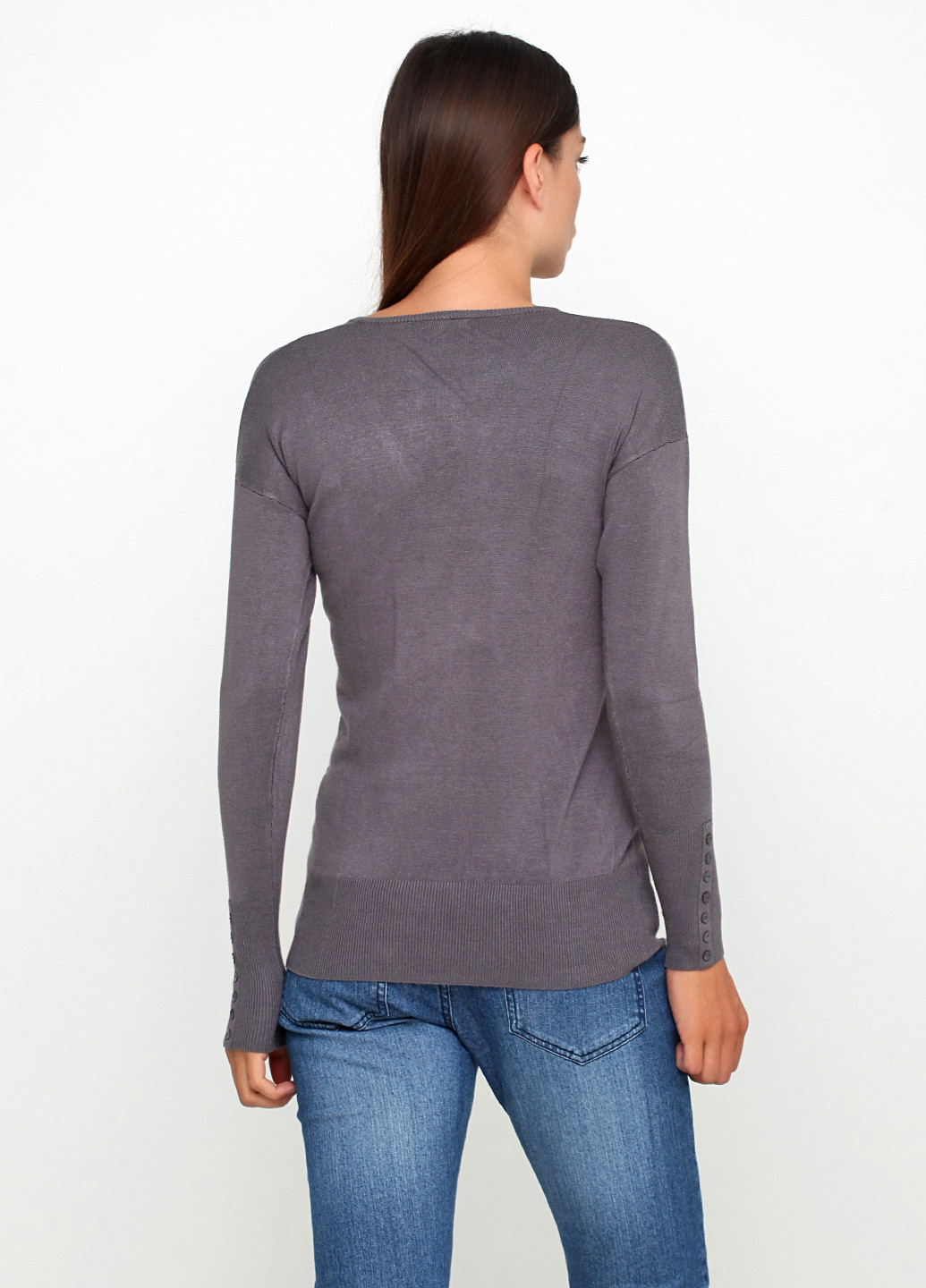 Сірий демісезонний пуловер пуловер Laura Clement