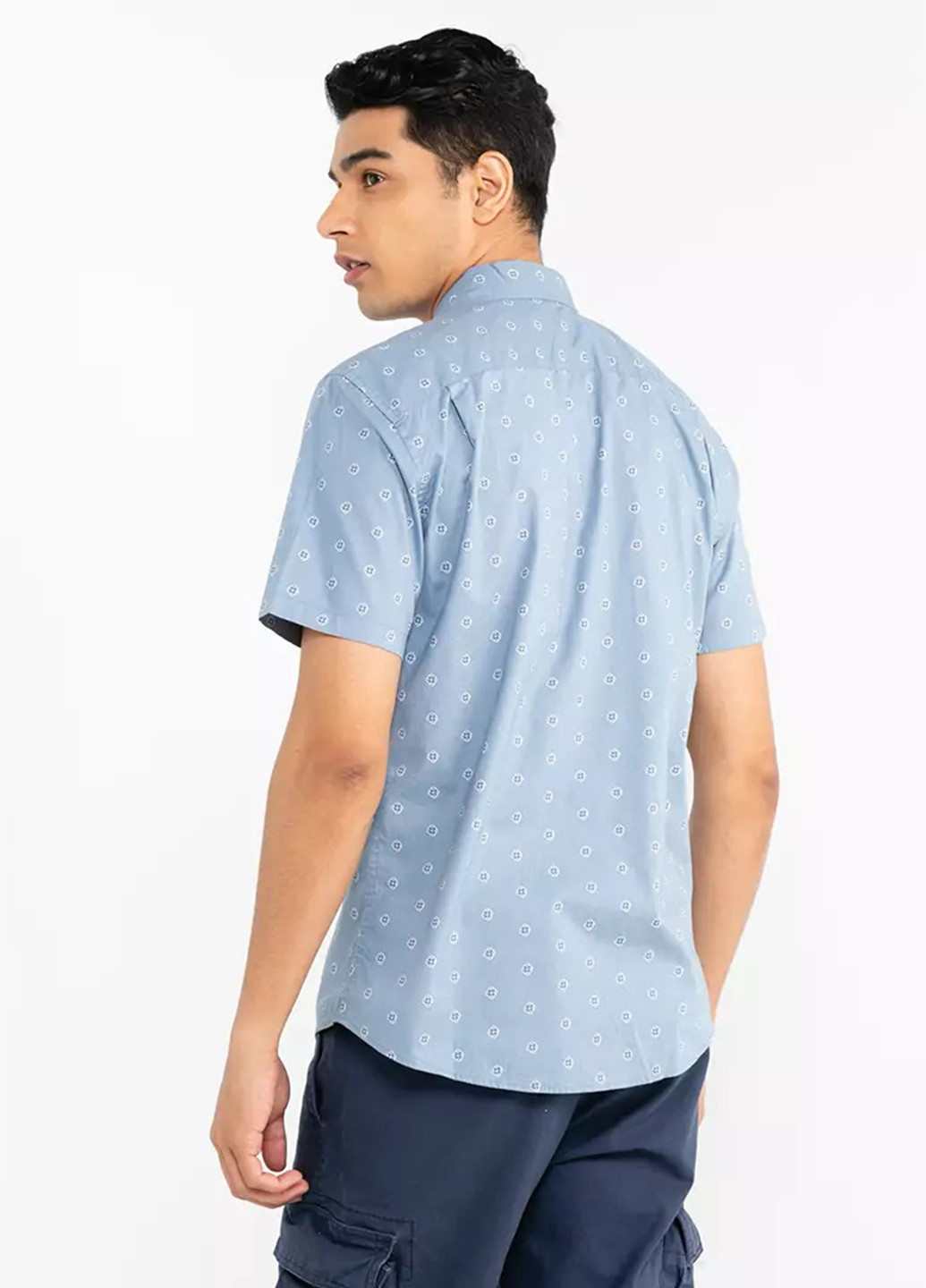 Синяя кэжуал рубашка с рисунком Gap