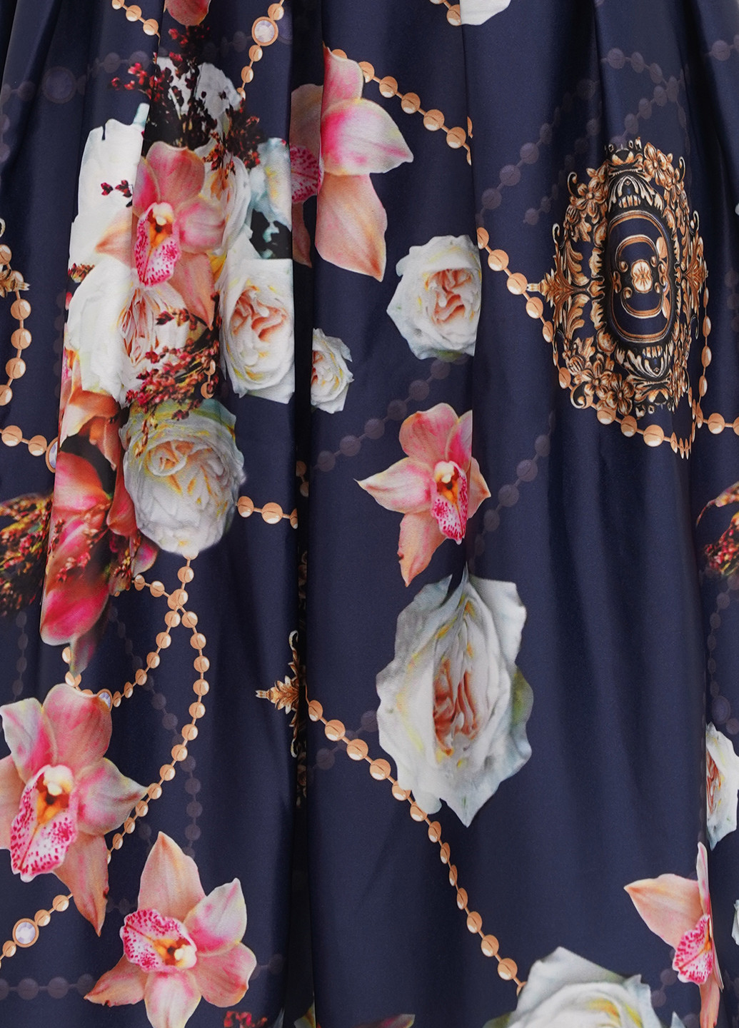 Синяя кэжуал цветочной расцветки юбка Bencetti клешированная