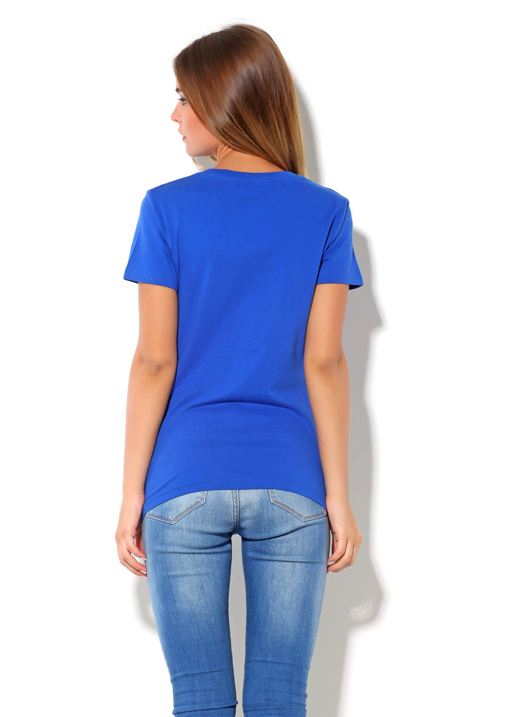 Синяя летняя футболка Sol's