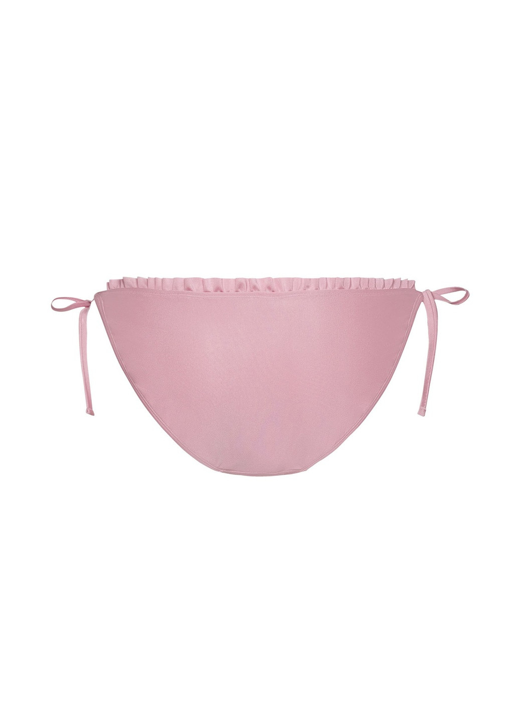 Розовые женские купальные трусики-плавки бикини на завязках однотонные Esmara