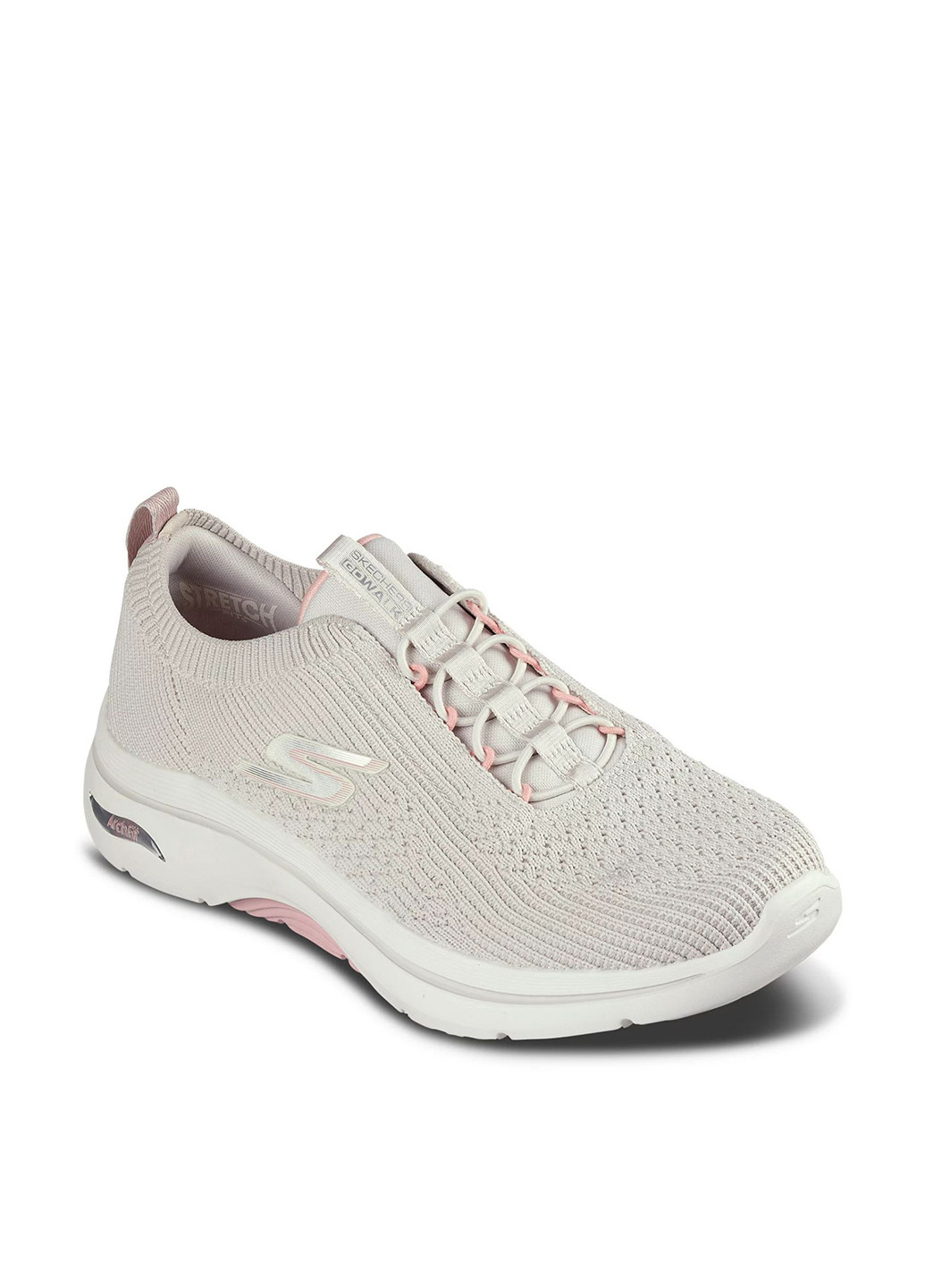 Кросівки Skechers GO WALK Arch Fit-Crystal Waves бежеві демісезони (353745777)