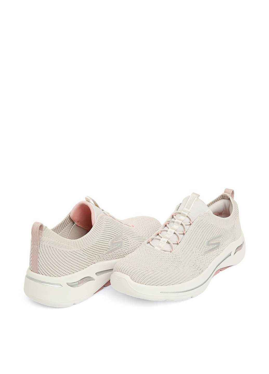 Кросівки Skechers GO WALK Arch Fit-Crystal Waves бежеві демісезони (353745777)