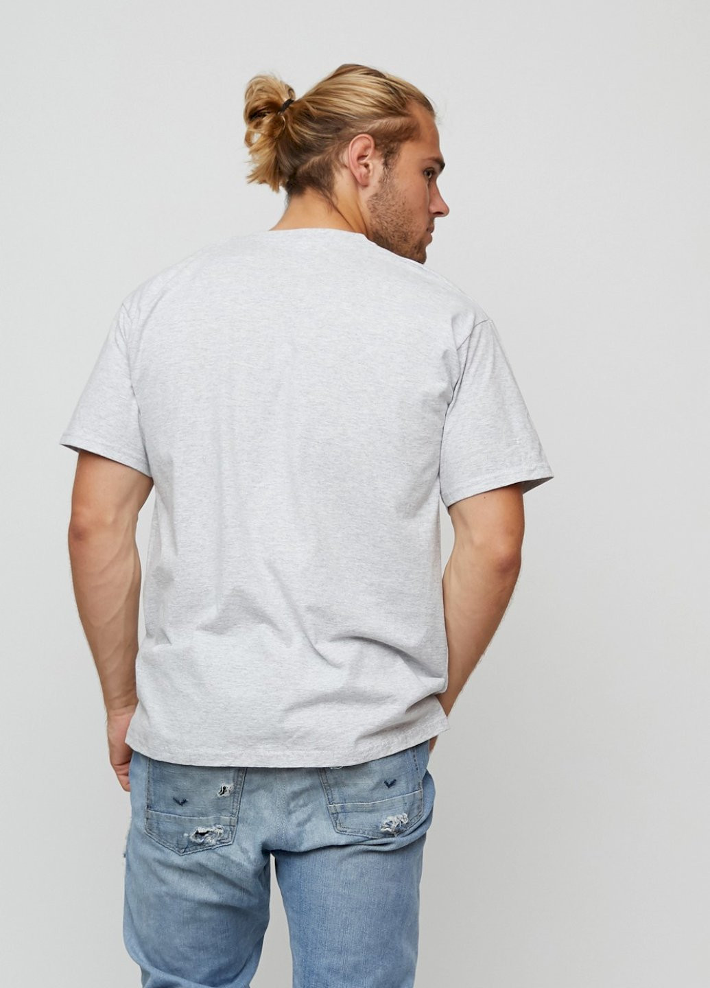 Сіра футболка чоловіча basic YAPPI