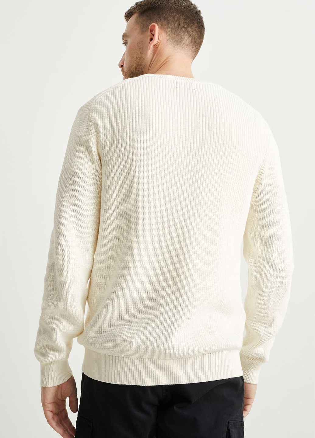 Белый демисезонный свитер джемпер C&A