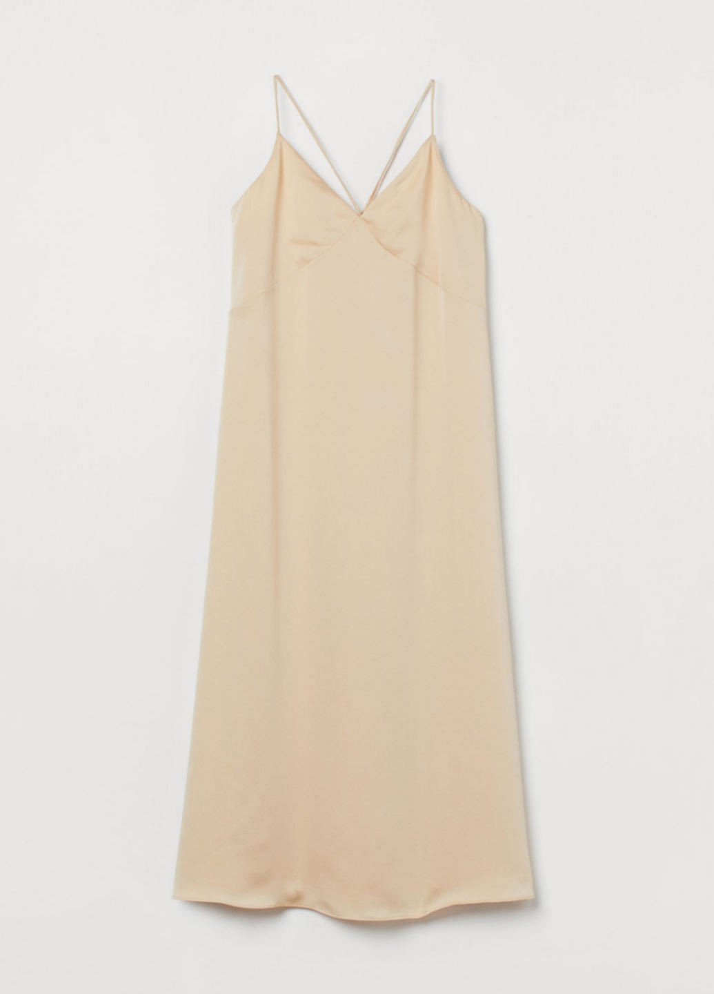 Бежева кежуал сукня сукня-комбінація H&M однотонна