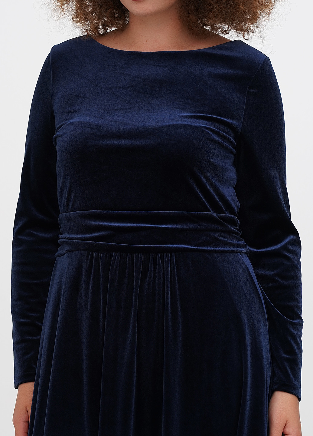 Темно-синее кэжуал платье клеш Boden однотонное