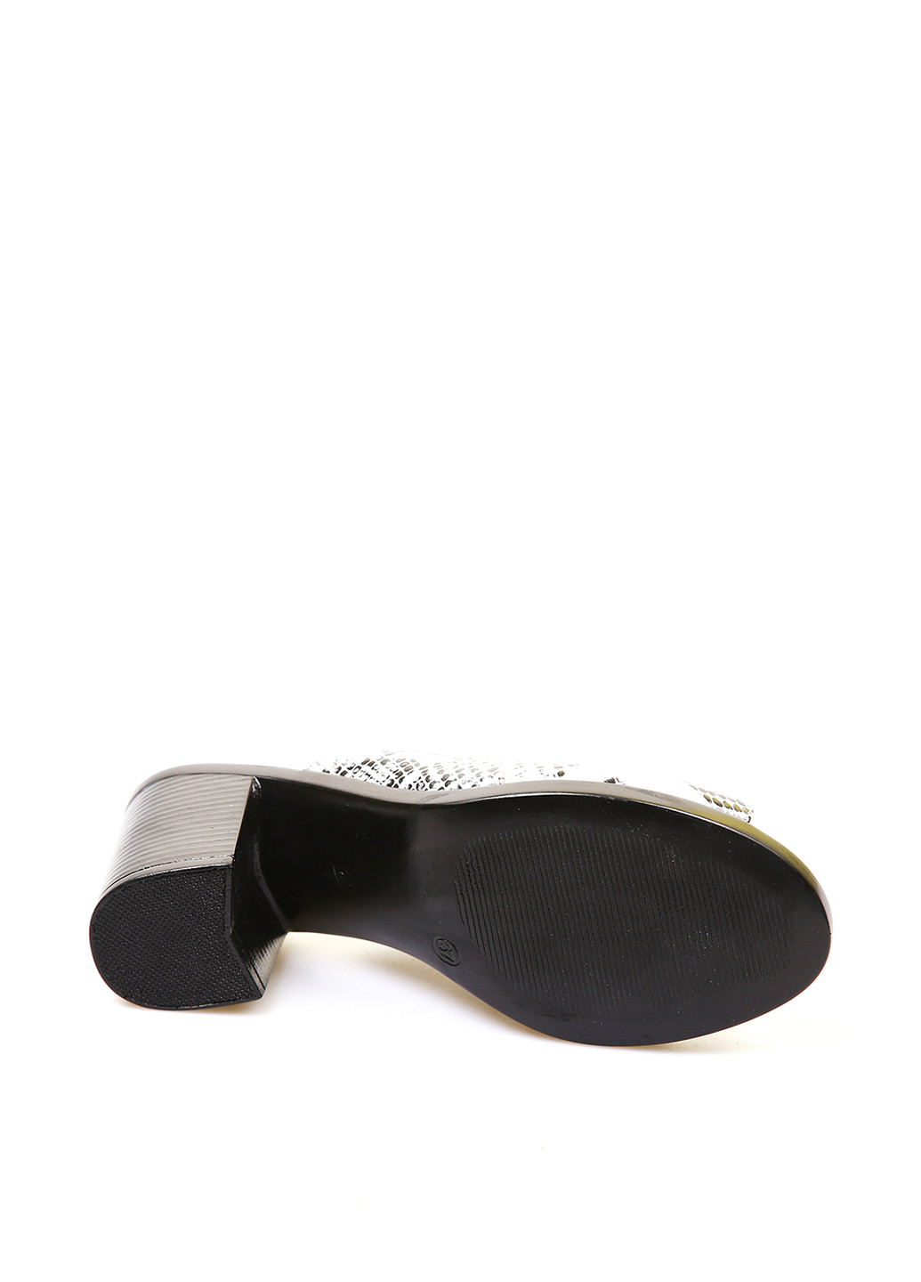 Черно-белые шлепанцы Anna Lucci с тиснением