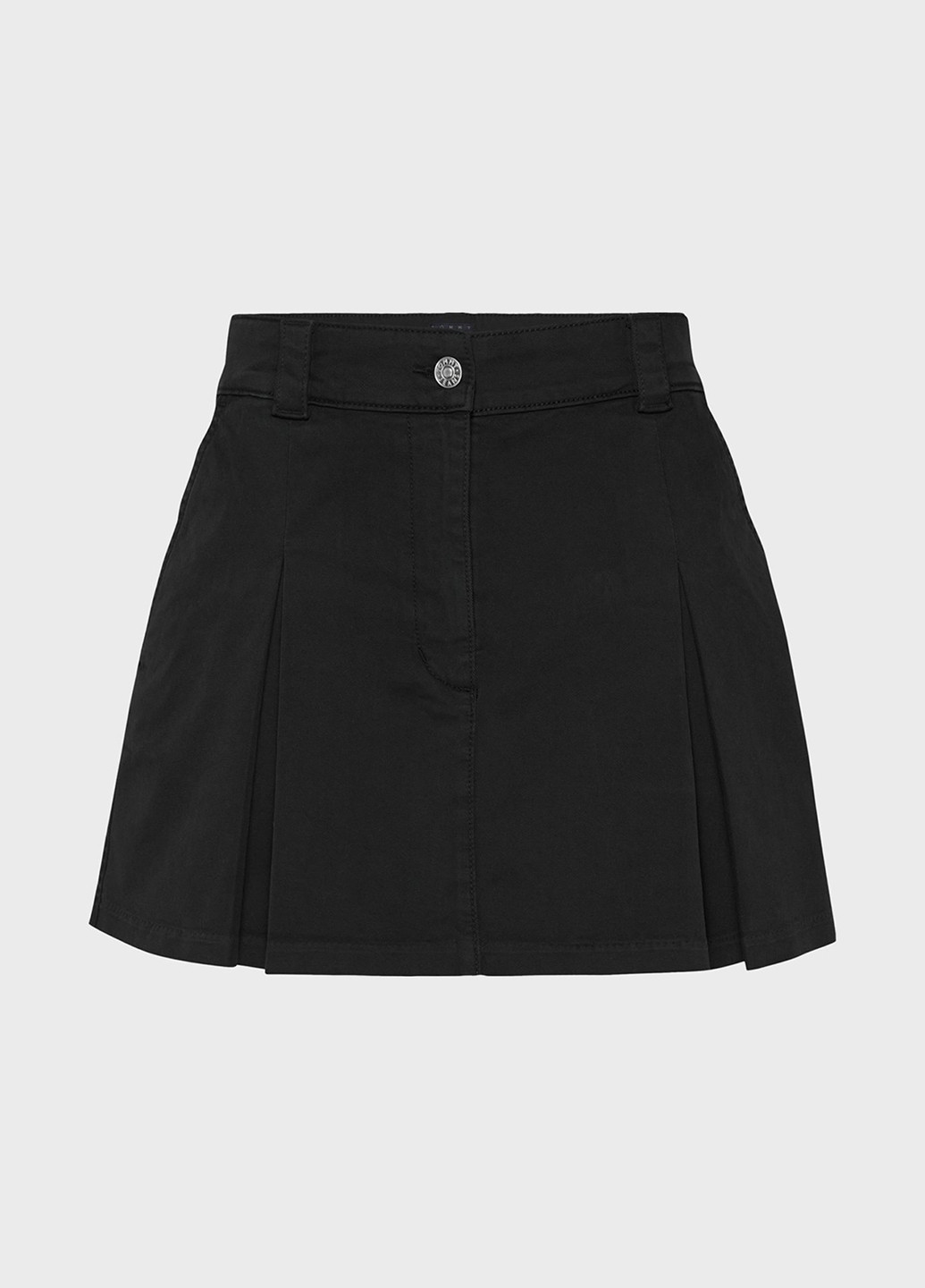 Черная джинсовая однотонная юбка Tommy Jeans а-силуэта (трапеция)