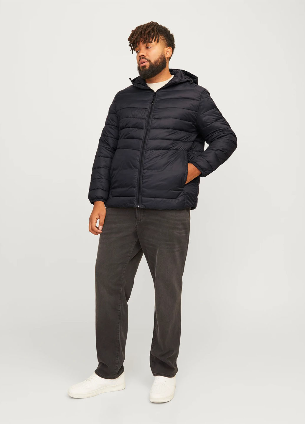 Чорна демісезонна куртка Jack & Jones