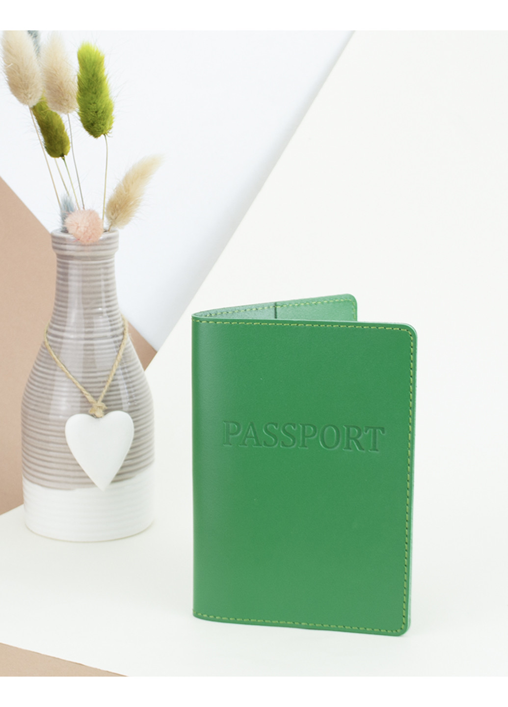 Подарунковий набір №22: обкладинка на паспорт + обкладинка права (зелений) HandyCover (253403904)