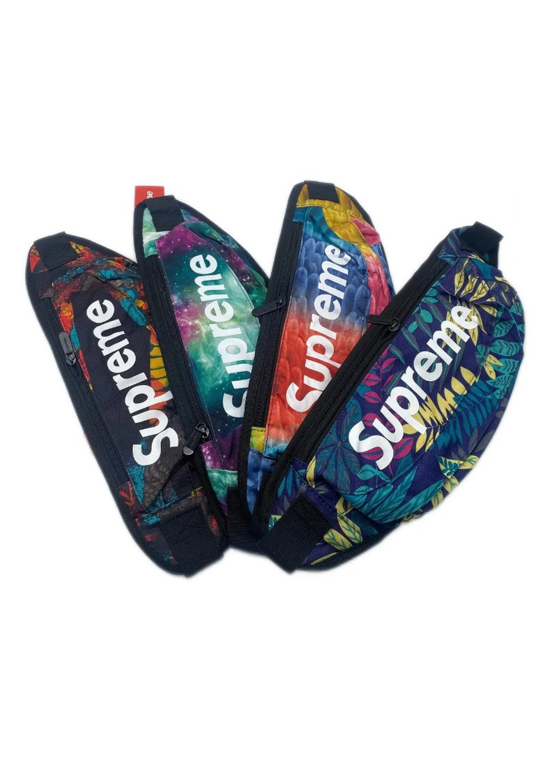 Бананка поясная сумка летняя мужская женская детская суприм supreme разноцветная яркая No Brand (253022943)