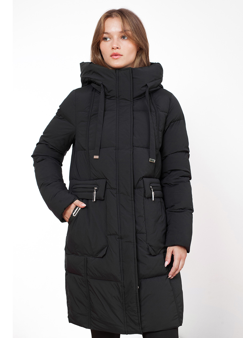 Чорна зимня куртка куртка-пальто Peercat