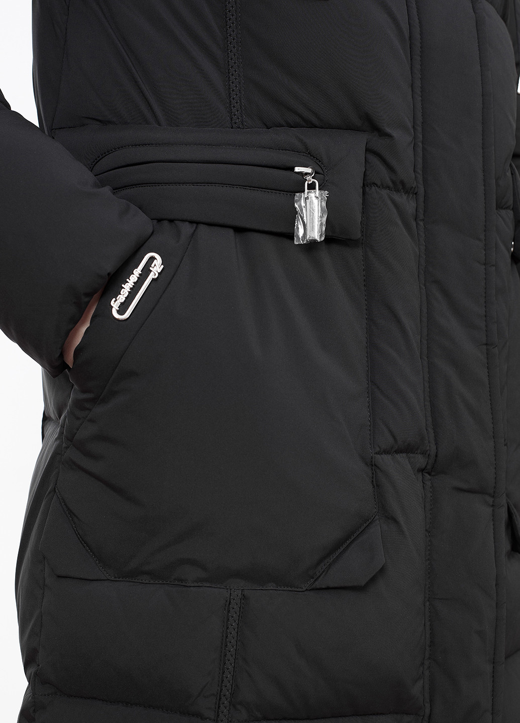 Чорна зимня куртка куртка-пальто Peercat