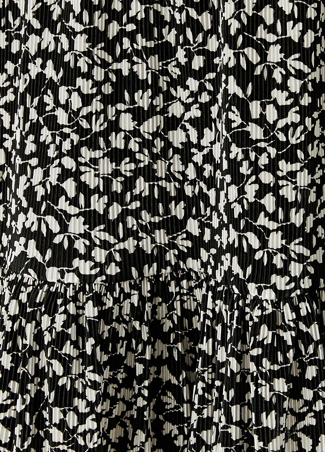 Черно-белая кэжуал юбка KOTON а-силуэта (трапеция)