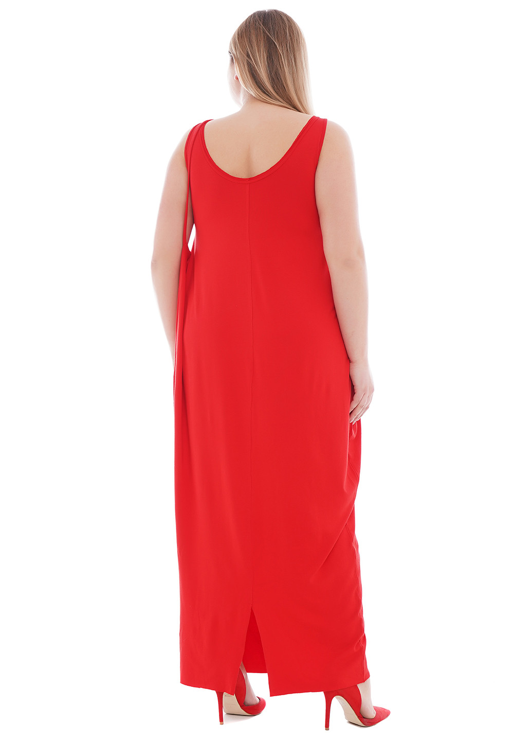 Красное кэжуал платье платье-майка AURA