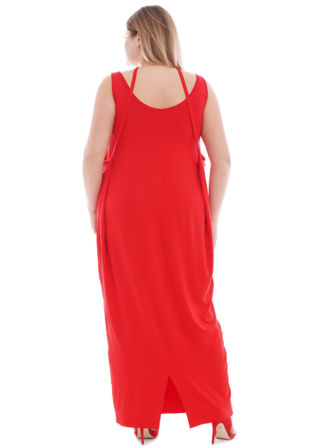 Червона кежуал сукня сукня-майка AURA