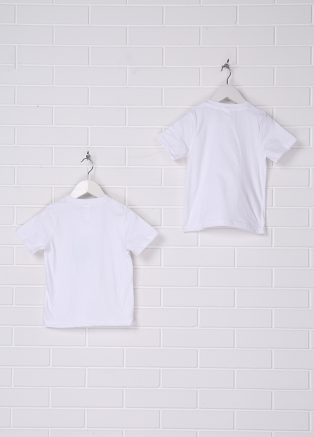 Белая зимняя футболка (2 шт.) с коротким рукавом C&A