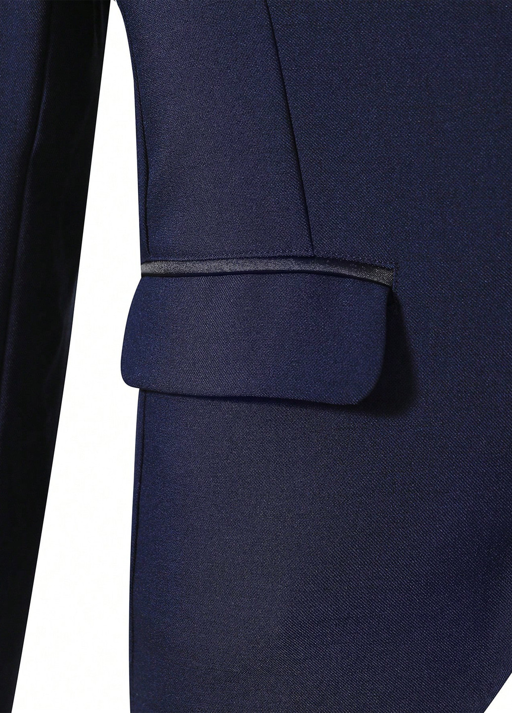 Темно-синій демісезонний костюм (піджак, штани) брючний SHEIN
