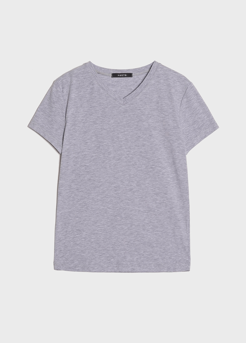 Сіра літня футболка жіноча напівприлегла KASTA design