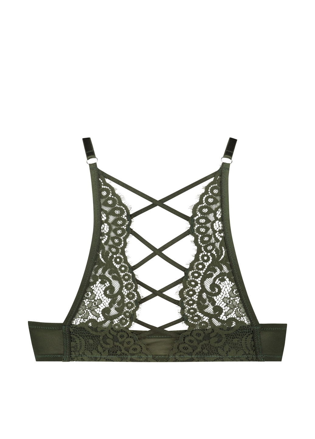Темно-зелений бюстгальтер Hunkemoller з кісточками поліамід