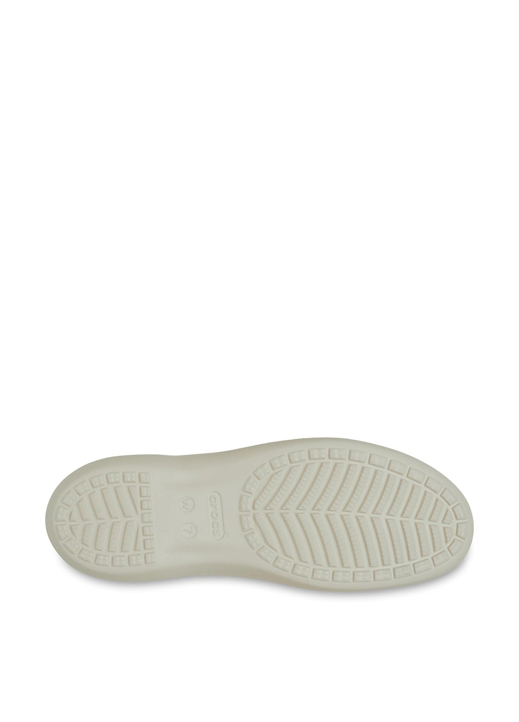 Жіночі балетки Crocs | бежеві однотонні без декору гума (346472665)