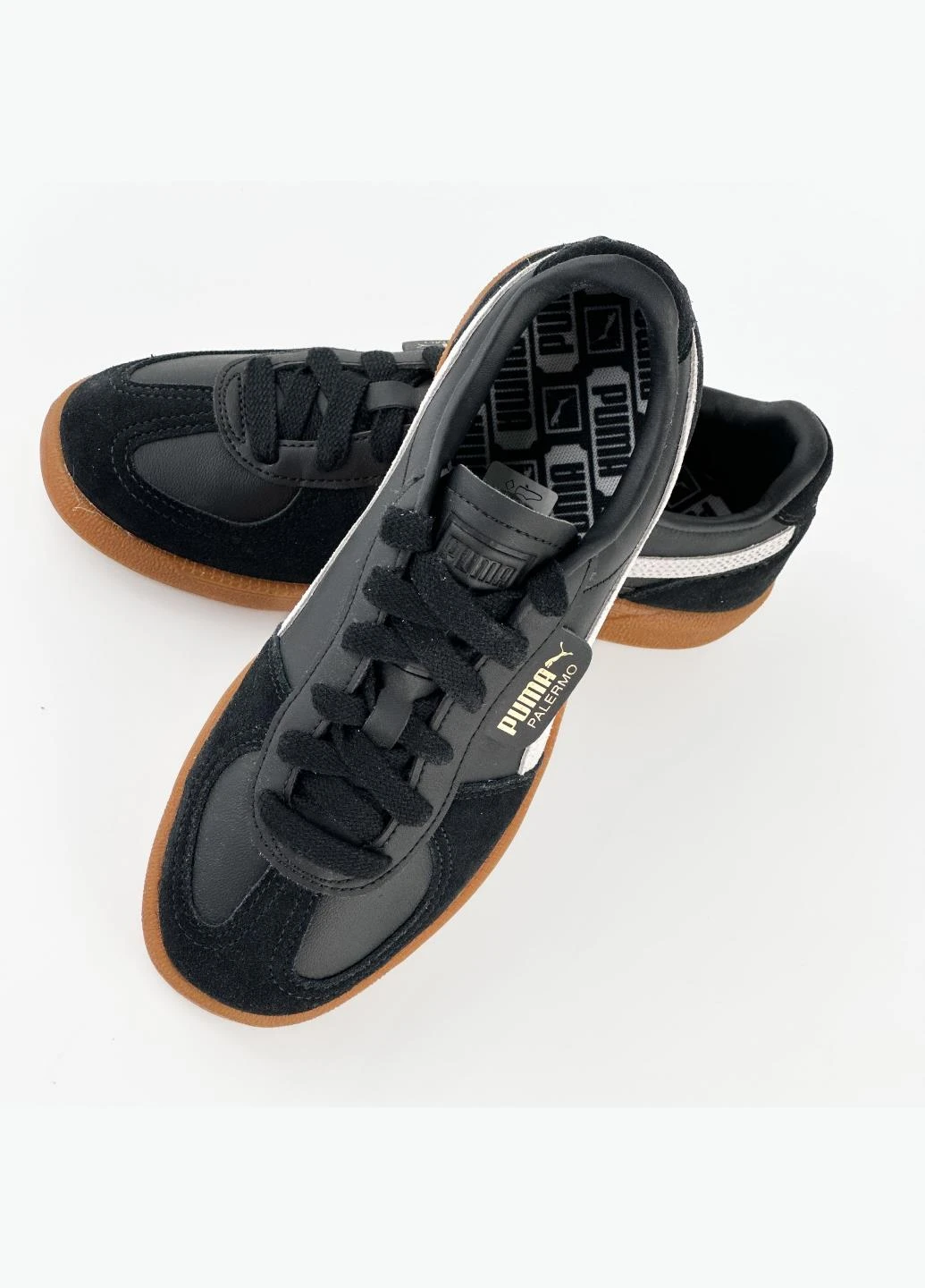 Кроссовки 397647-03 Puma Palermo чёрные демисезоны (317231532)