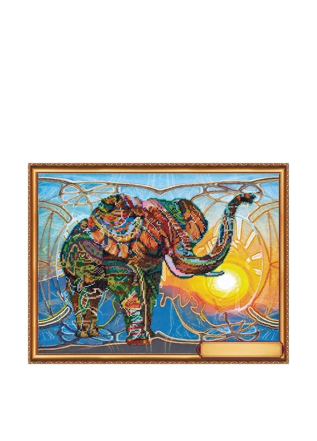Набор для вышивки бисером "Мозаичный слон", 42х34 см Abris Art (286222963)