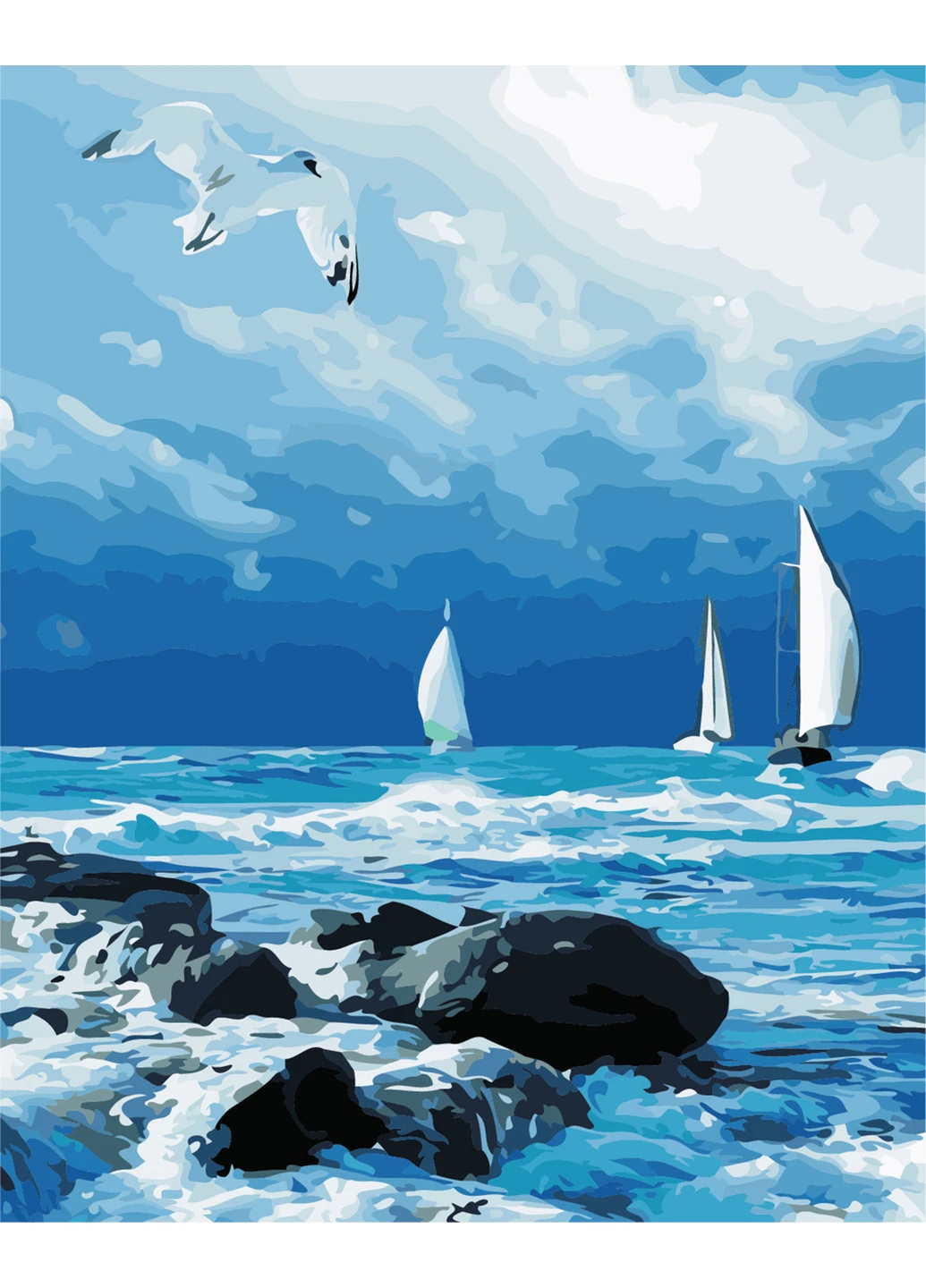 Картина по номерам "Морський пейзаж" 50х40 см ArtStory (252131959)