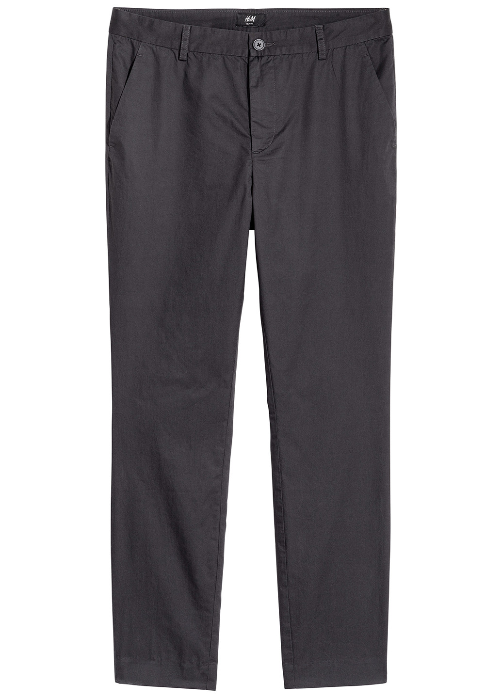 Грифельно-серые кэжуал демисезонные прямые брюки H&M