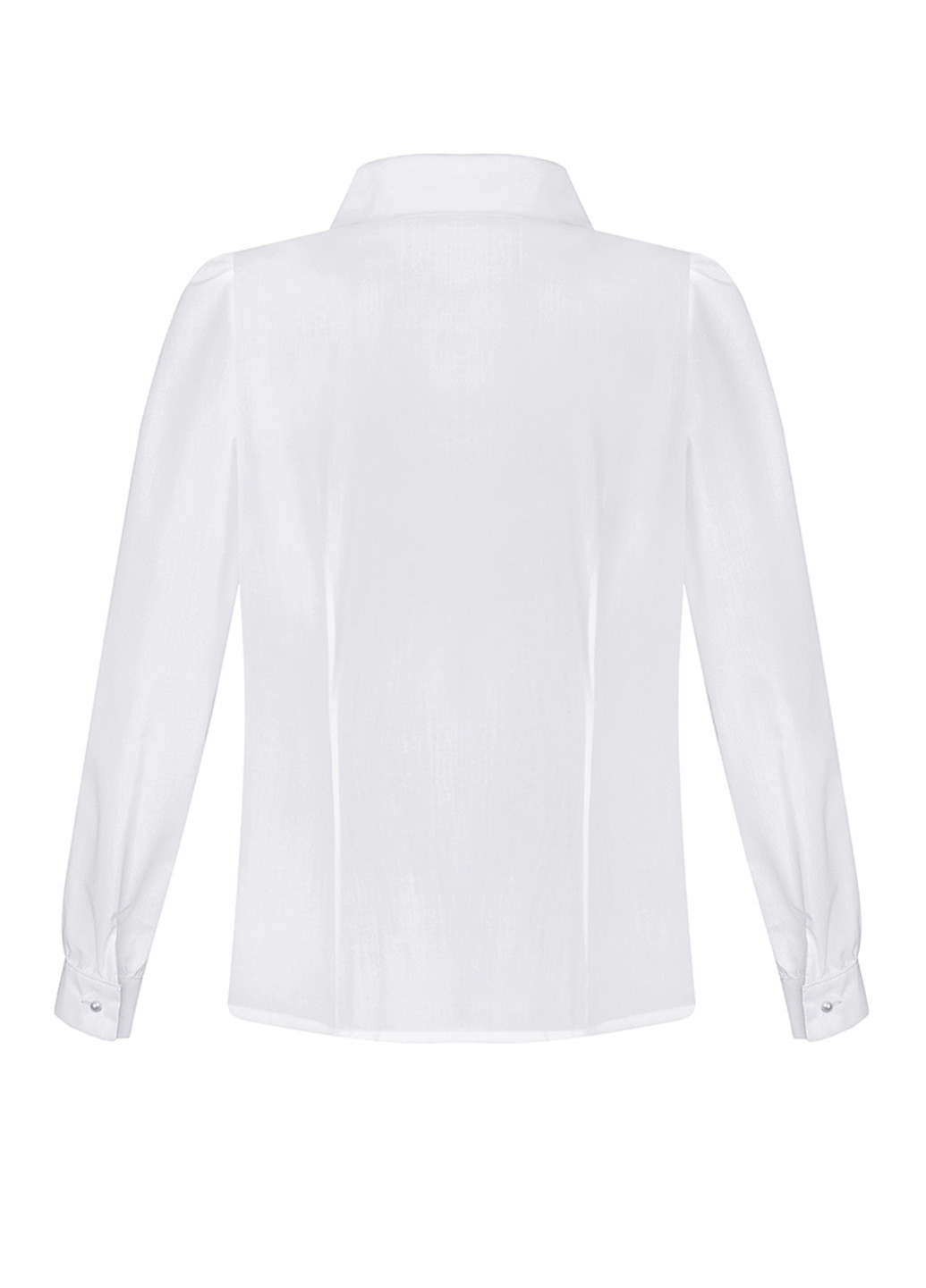 Белая однотонная блузка Sasha демисезонная