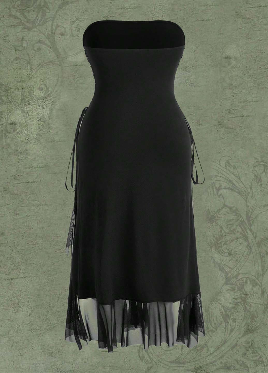 Черное коктейльное, вечернее, кэжуал платье с открытыми плечами SHEIN однотонное