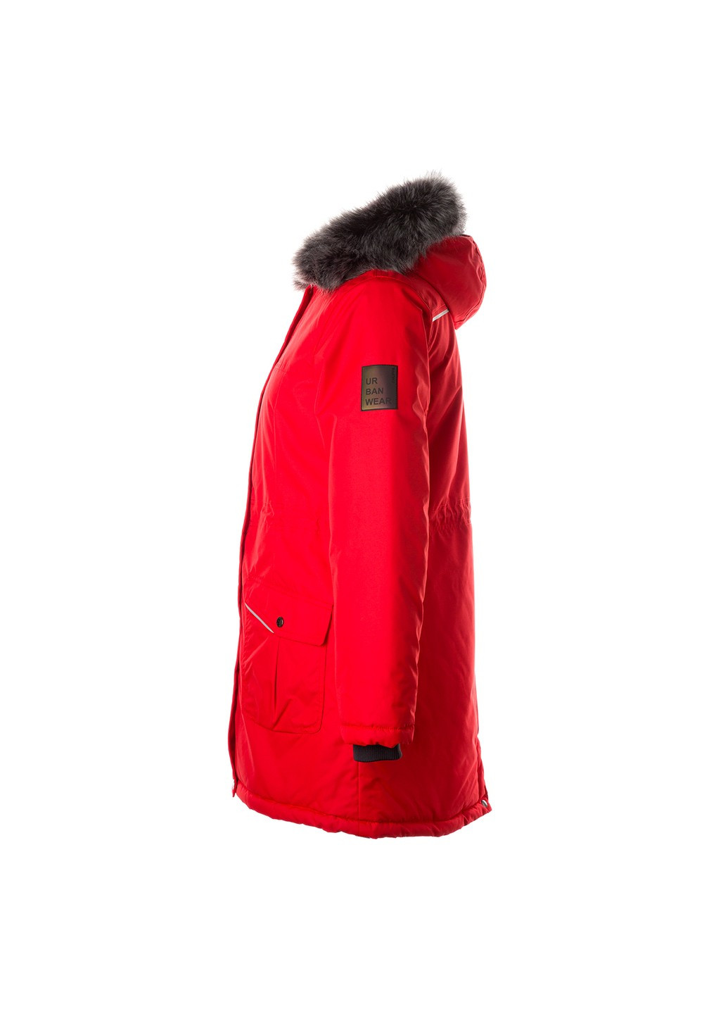 Красная зимняя куртка удлиненная зимняя mona 2 Huppa