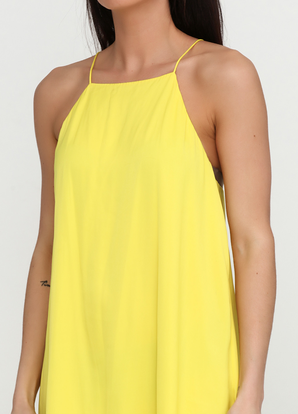 Желтое кэжуал платье Ralph Lauren однотонное