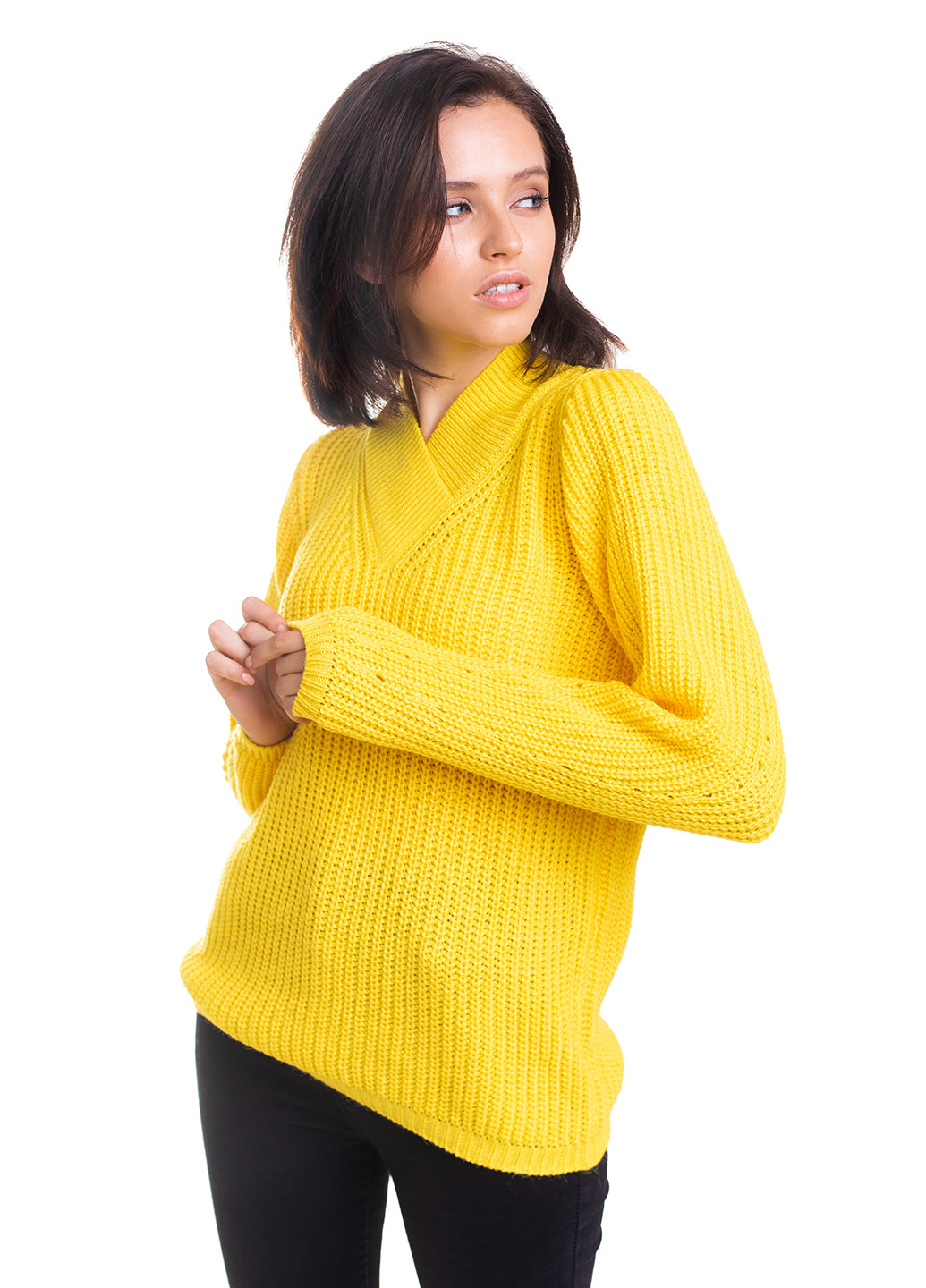 Жовтий демісезонний пуловер Bakhur