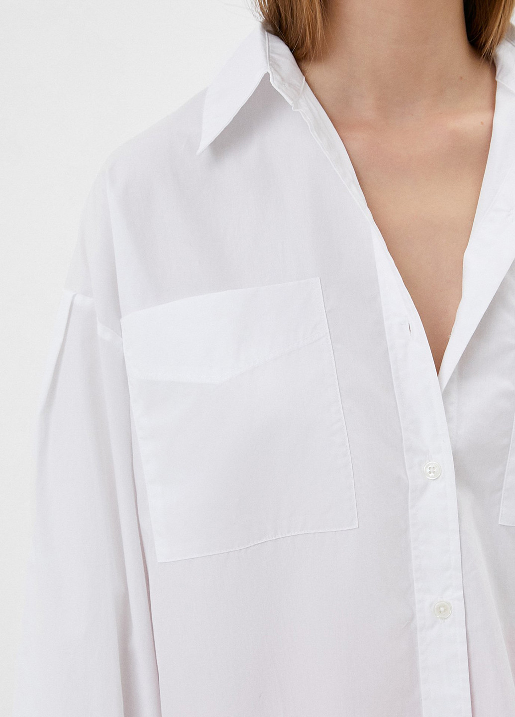 Белая кэжуал рубашка однотонная Replay