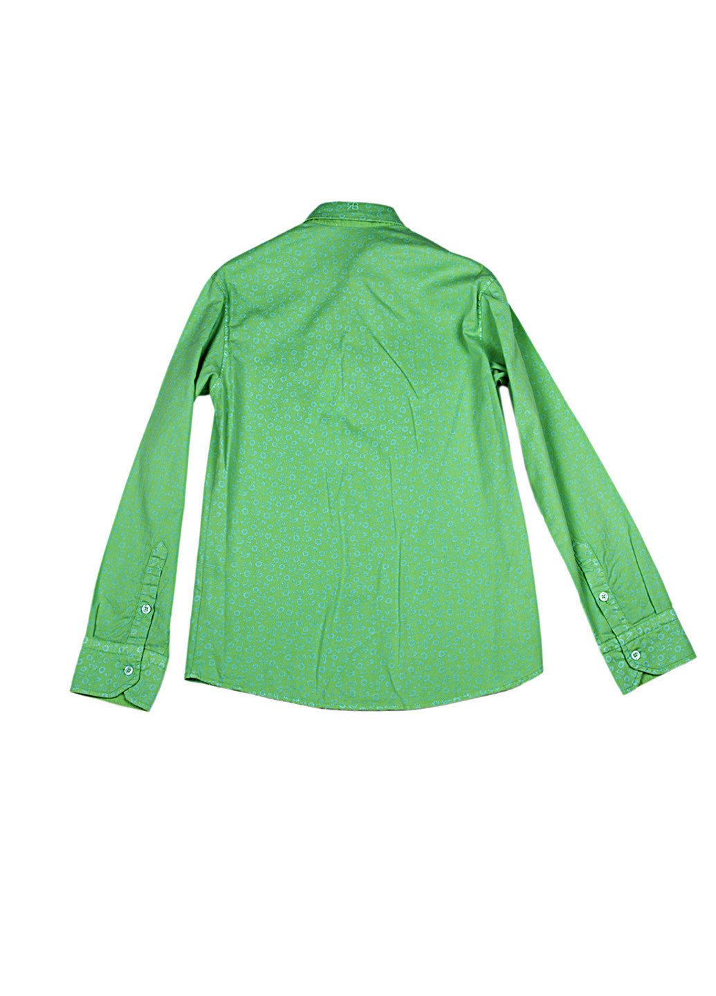 Зеленая кэжуал рубашка однотонная Renato Balestra с длинным рукавом
